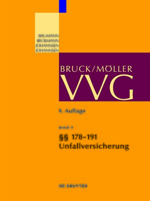 cover image of §§ 178-191; Allgemeine Unfallversicherungsbedingungen 2008